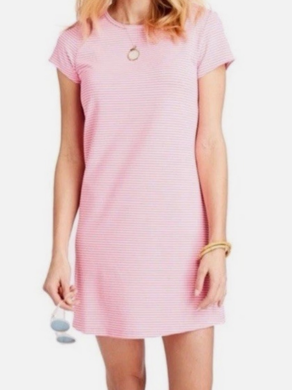 Pink Striped Tee Dress Vineyard Vines - L14
